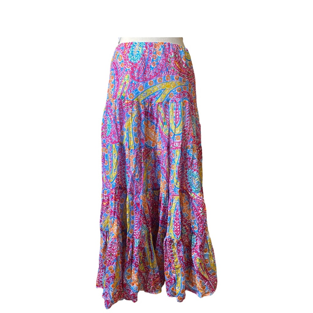 Lauren Ralph Lauren Vintage Floral / Paisley Maxi Skirt Size: M